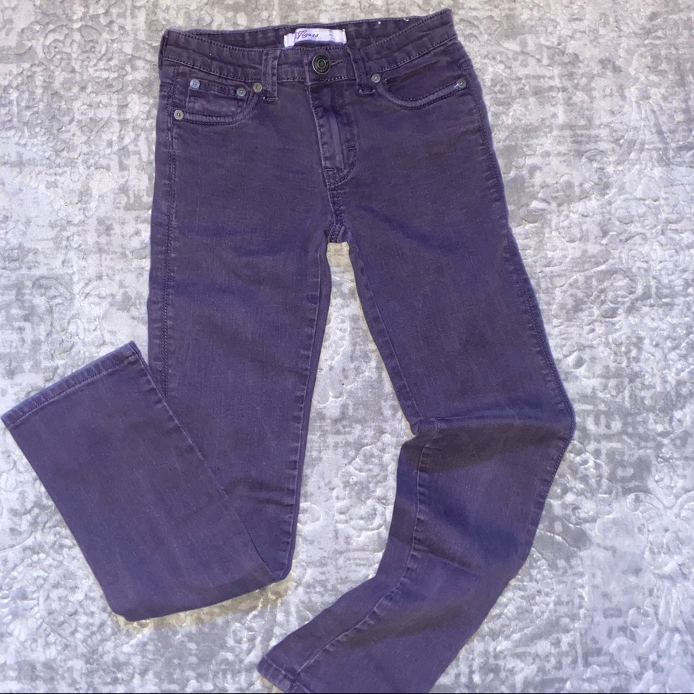 Vigoss purple skinny jeans girls size 12